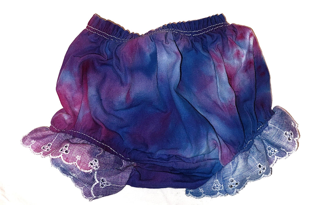 PINK BLUE AND PURPLE BLOOMERS